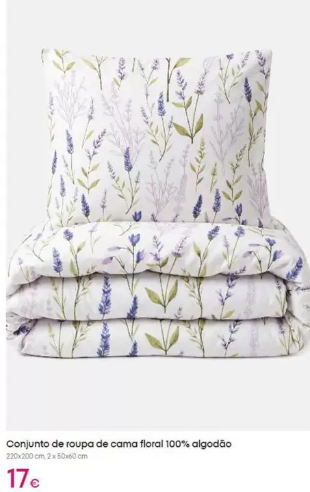 Conjunto De Roupa De Cama Floral 100% Algodão