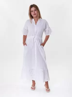 Vestido Comprido com Detalhes