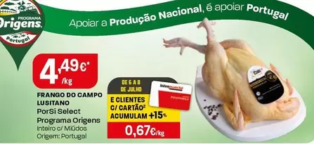 Porsi Select - Frango Do Campo Lusitano