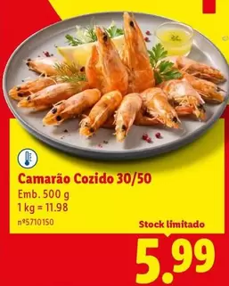A+ - Camarão Cozido 30/50