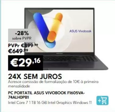 Asus - Pc Portatil Vivobook F1605va-74alhdpb
