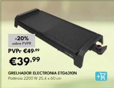 Electronia - Grelhador ETG6310N