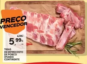 Tiras De Entrecosto De Porco