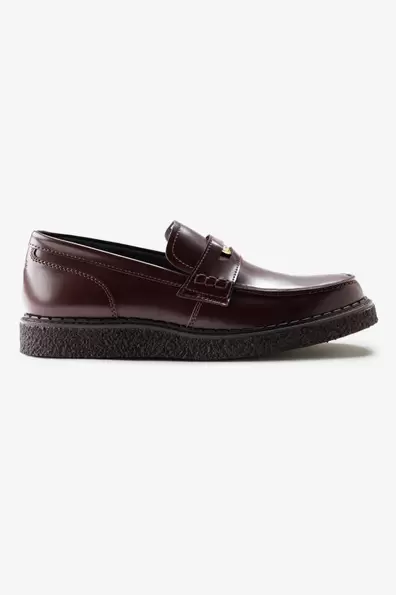 Leather Penny Loafer Red Oxblood