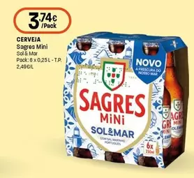 Sagres Mini - Cerveja Sol & Mar