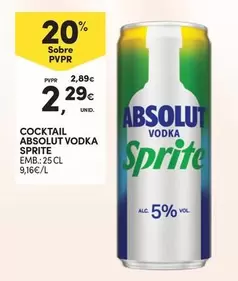 Sprite - Cocktail Absolut Vodka