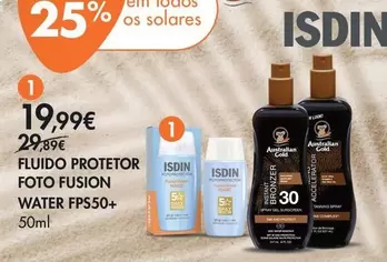 ISDIN - Fluido Protetor Foto Fusion Water Fps50+
