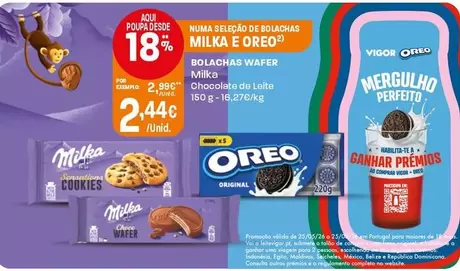 Milka - Bolachas Wafer