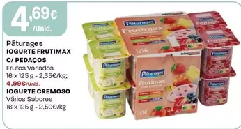 Páturages - Iogurte Frutimax C/Pedaços
