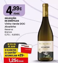 Selecção De Enófilos - Vinho Verde DOC Alvarinho Reserva