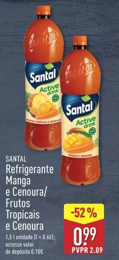 Santal - Refrigerante Manga E Cenoura/ Frutos Tropicalis E Cenoura
