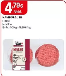 Porsi - Hamburguer Novilho