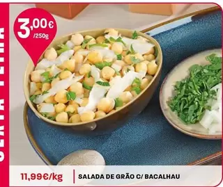Salada De Grão C/Bacalhau
