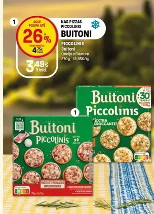 Buitoni - Piccolinis Queijo E Fiambre