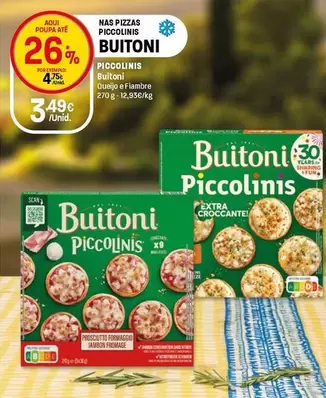 Buitoni - Piccolinis Queijo E Fiambre