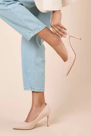 Wide Fit Dash Pointed High Stiletto Heel Court Shoes