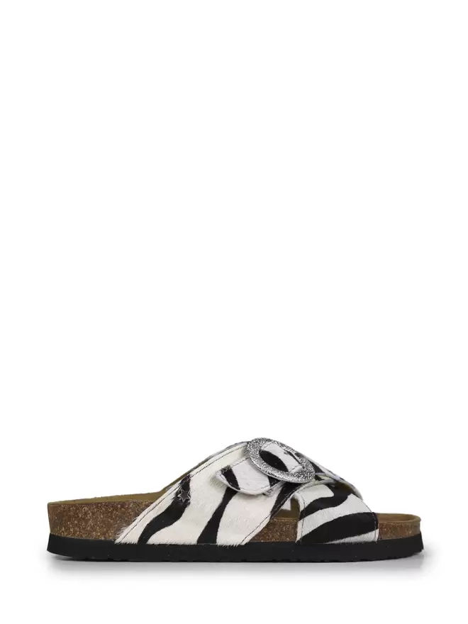 Carmo Zebra Animal Print Sandals