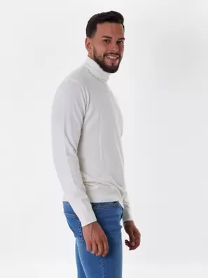Camisola de Malha de Gola Alta