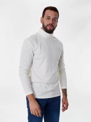 Camisola de Malha de Gola Alta