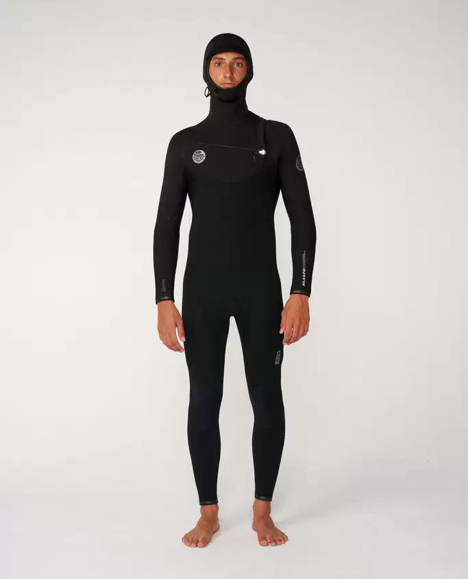 Elasto 4/3 Chest Zip Hooded Wetsuit