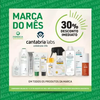 Catálogo Farmácia Sá Bandeira | 30% | 2026-08-04T00:00:00.000Z - 2026-08-31T00:00:00.000Z