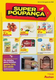 Catálogo Auchan Supermercado em Landal | Super Poupança | 2026-08-06T00:00:00.000Z - 2026-08-12T00:00:00.000Z