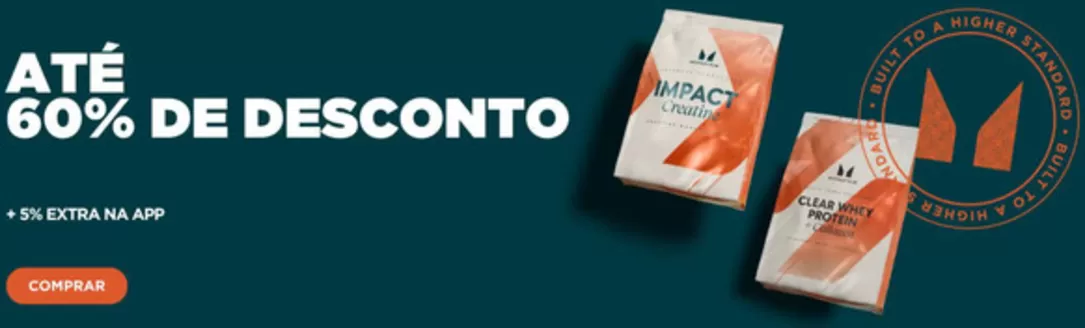 Catálogo MyProtein | Até 60% de desconto | 2026-08-14T00:00:00.000Z - 2026-08-28T00:00:00.000Z