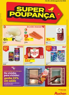 Folheto Auchan em Vila do Conde | Super Poupança | 2026-08-20T00:00:00.000Z - 2026-08-26T00:00:00.000Z