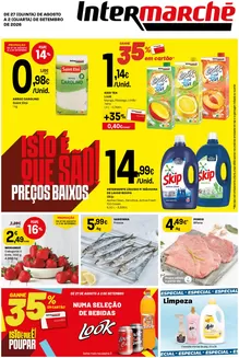 Catálogo Intermarché em Armação de Pêra | Isto é que são preços BAIXOS | 2026-08-27T00:00:00.000Z - 2026-09-02T00:00:00.000Z