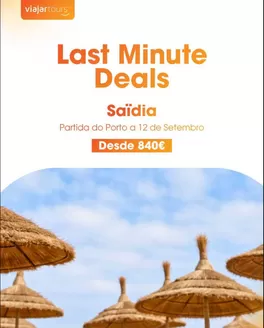 Catálogo Viajar tours | Last Minute Deals | 2026-09-04T00:00:00.000Z - 2026-09-12T00:00:00.000Z