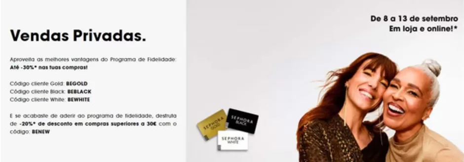 Catálogo Sephora em Campelo (Baião) | Vendas Privadas. | 2026-09-09T00:00:00.000Z - 2026-09-13T00:00:00.000Z