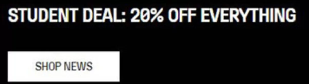 Catálogo Weekday | Student deal: 20% off everything | 2026-09-14T00:00:00.000Z - 2026-09-28T00:00:00.000Z