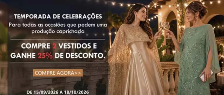 Catálogo Light in the Box | Compre 2 vestidos e ganhe 25% de desconto | 2026-09-15T00:00:00.000Z - 2026-10-18T00:00:00.000Z