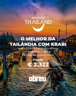Catálogo Abreu | O melhor da tailândia com krabi | 2026-09-16T00:00:00.000Z - 2026-09-30T00:00:00.000Z
