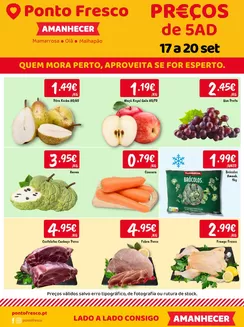 Catálogo Ponto Fresco em Curalha | Folheto Preços de 5ª a domingo | 2026-09-17T00:00:00.000Z - 2026-09-20T00:00:00.000Z