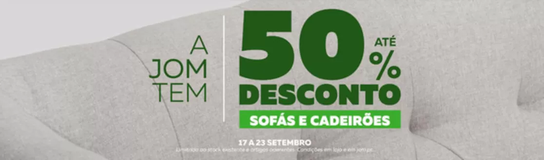 Catálogo JOM | Até 50% Desconto | 2026-09-17T00:00:00.000Z - 2026-09-23T00:00:00.000Z