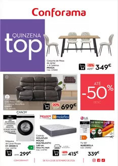 Catálogo Conforama | Quinzena Top | 2026-09-23T00:00:00.000Z - 2026-09-23T00:00:00.000Z