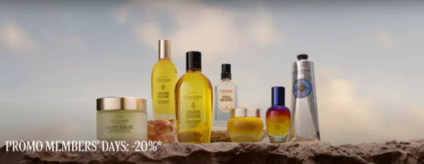 Catálogo L'Occitane | Promo Members' Days - 20% | 2026-09-28T00:00:00.000Z - 2026-10-04T00:00:00.000Z