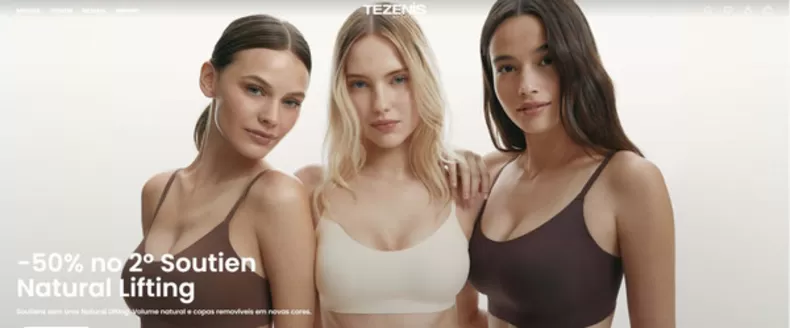 Catálogo Tezenis | -50% no 2° Soutien Natural Lifting | 2026-09-29T00:00:00.000Z - 2026-10-07T00:00:00.000Z