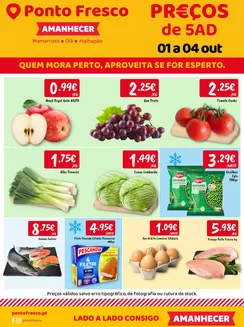 Catálogo Ponto Fresco em Samora Correia | Folheto Preços de 5ª a domingo | 2026-10-01T00:00:00.000Z - 2026-10-04T00:00:00.000Z