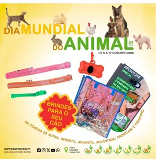 Catálogo Campo Cheio em Macinhata do Vouga | Dia Mundial do Animal 2026 | 2026-10-05T00:00:00.000Z - 2026-10-17T00:00:00.000Z