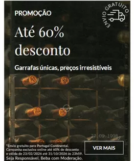 Catálogo Garrafeira Nacional em Macinhata do Vouga | Até 60% desconto | 2026-10-05T00:00:00.000Z - 2026-10-31T00:00:00.000Z