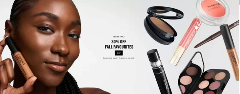 Catálogo MAC | 30% off fall favourites | 2026-10-06T00:00:00.000Z - 2026-10-20T00:00:00.000Z