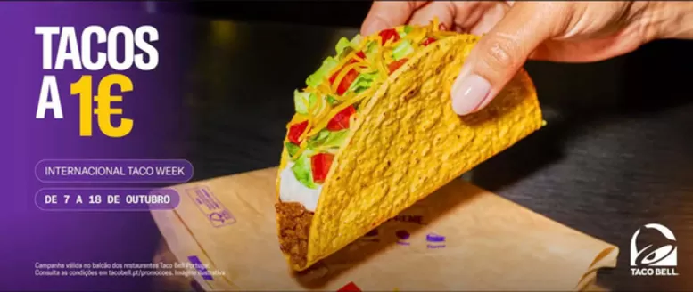 Catálogo Taco Bell em Sequeiró | Tacos a 1€ | 2026-10-08T00:00:00.000Z - 2026-10-18T00:00:00.000Z