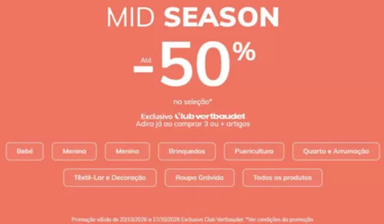 Catálogo Vertbaudet | Mid season  | 2026-10-21T00:00:00.000Z - 2026-10-27T00:00:00.000Z