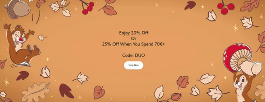 Catálogo Disney Store | 20% off | 25% off 70€+ | 2026-10-27T00:00:00.000Z - 2026-11-02T00:00:00.000Z