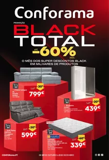 Catálogo Conforama em Costa da Caparica | Black Total | 2026-10-29T00:00:00.000Z - 2026-12-02T00:00:00.000Z
