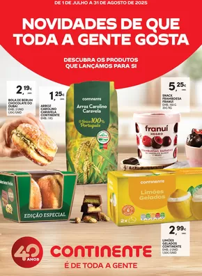 Catálogo Continente em Fundão | Novidades de que toda a gente gosta | 2025-07-01T00:00:00.000Z - 2025-08-31T00:00:00.000Z