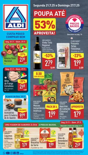 Catálogo Aldi em Coimbra | Folheto Aldi. | 2025-07-21T00:00:00.000Z - 2025-07-27T00:00:00.000Z