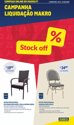 Catálogo Makro em Faro | Campanha Liquidação no Marketplace | 2025-07-14T00:00:00.000Z - 2025-08-24T00:00:00.000Z
